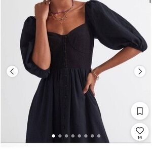 Anthropologie Maeve Dress with Bubble Sleeves